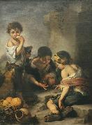 Kinder beim Werfelspiel Bartolome Esteban Murillo